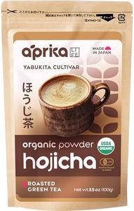 Hojicha Green Tea - Organic Hojicha Roasted Green Tea Powder - Authentic Japanese Houjicha - USDA & JAS Organic - [100g/3.5 Ounce Value Size]- by AprikaLife