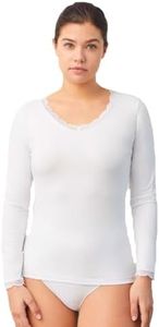YSABEL MORA - Camiseta lencera Manga Larga Blanco