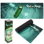 RICK AND MORTY Desk Mat Large Mouse Mat 80 x 36 cm Desk Protector Mat PC Laptop Keyboard and Mouse Mat Gamer Gifts