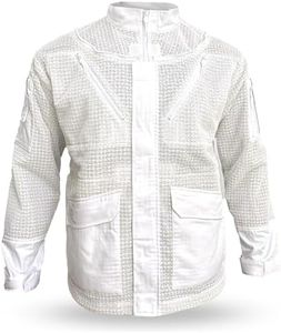 Apis Tactical - Pro Beekeeping Jacket - Ventilated Bee Jacket - Bee Protective Gear - Beekeeping Supplies- White, XL