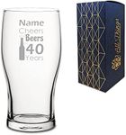 Personalised Engraved Novelty Pint 