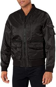 Levi's Men's Varsity Bomber Trucker Jacket, Black Patch Pockets, X-Large