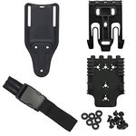 Quick Locking System Kit, with Holster Thigh Straps,Mid-Ride Leg Belt Loop Platform（20cm） QLS 22 19 Adapter Base