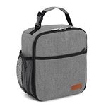 Femuar Lunch Box for Men Women Adults, Small Lunchbox for Work School Picnic - Reusable Lunch bag Portable Lunch tote, Grey