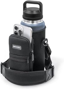 Insulated Carrier Bag Designed for YETI Rambler 36oz Water Bottle with Large Storage Pocket, Hand Strap and Padded Shoulder Sling, Travel Sleeve for Phone Storage and Accessories (Neoprene)