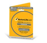 Norton Security Premium - 10 Devices - 1 Year (Total Security For PC, Mac, Android, IOS) - Physical Delivery (Activation Key Card)