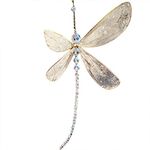 Crystal Suncatcher, Dragonfly Crystal Suncatcher with Beads, Hanging Crystal Suncatcher with Amazing Details, Dragonfly Hanging Ornament for Home,Office,Garden,Car