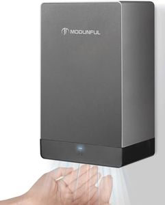 modunful Compact Hand Dryers for Bathrooms Commercial 110V Turbo Power Hand Dryer with Dual Airflow & Low Noise, Dark Grey