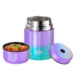 Yelocota Food Jar for Hot Food,20Oz Vacuum Insulated Stainless Steel Lunch Food Containers, Wide Mouth Soup Flask for Hot Food, Leak Proof Food Jar for School Office Travel