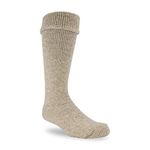 J.B. Field's ICELANDIC -50 BELOW WOOL WINTER SOCKS (2 Pairs) (Beige, Large (8-12 Shoe))