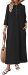 Celmia Cotton Dress for Women Casua