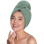 Mush Bamboo Hair Towel | Ultra Soft, Absorbent & Anti Microbial Hair Wrap | Quick Drying 500 GSM Bamboo Towel for Hair