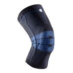 Bauerfeind GenuTrain Knee Brace | Targeted Support for Pain Relief and Stabilization | Medical Grade Compression with Omega+ Pad | Made in Germany | For Weak and Injured Knees- Size 3 - Color Black