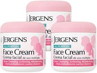 Jergens All Purpose Face Cream, Deep Cleansing Facial Cream, Makes Skin Smooth and Vibrant, 15 Ounce (Pack of 3)