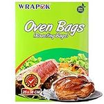 WRAPOK Roasting Cooking Bags Oven Chicken Bag For Meat Poultry Fish Seafood Vegetable, Small - 8 Bags (10 x 15 Inch)