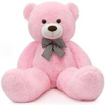 MorisMos Giant Cute Soft Toys Teddy Bear for Girlfriend 47" 120CM Pink