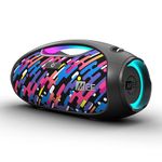 MEE audio partySPKR Bluetooth Wireless Speaker with Dynamic LED Lighting, 2 Subwoofers for Powerful Sound, Party Mode for Connecting 100+; Large Yet Portable for Indoor & Outdoor Use (Colorful)