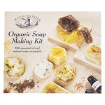 House Of Crafts Organic Soap Making, Single Craft Kit Set, Multicoloured, Includes Organic Soap Compound, Organic Essential Oil, Aniseed, Linseed, Poppy Seeds, Marigold Petals, Instructions