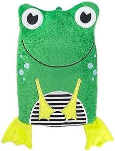 Hugo Frosch Hot Water Bottle with Frog Cover and Heat-Insulating Lining