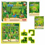 toymate Hide & Seek Jungle- 48 Challenges- An Award Winning Brain Teasing Puzzle Game For Kids Age 5 Years & Above|Pack of 4