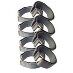 Tychosky Quick release Hook and loop Fastener Tourniquet Band/Tourniquet Belt for Blood Collection (Grey, Pack of 8)