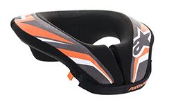 Alpinestars Sequence Youth Motocross Neck Protection (Black/Orange) (6741018-148-L-XL)