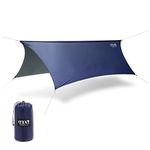 ENO, Eagles Nest Outfitters ProFly XL Rain Tarp, Ultralight Camping Tarp, Navy/Charcoal