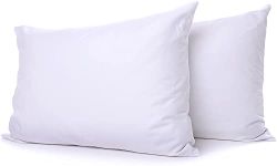 Non Allergenic Hollowfibre Soft Polycotton Pillow Pairs : 2 Pack Made In the UK By Sleep&Smile