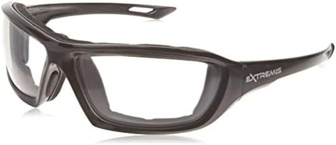 Radians XT1-11 Extremis Full Black Frame Safety Glasses with Clear Anti-Fog Lens