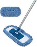 MAVRIZ Dust Mop for Hardwood Floor Washable Wet and Dry Mop with 58" Long Handle, 360° Rotating Microfiber Mop for Wood, Laminate, Tile Floor