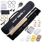 Goture 12FT(3.6M) Tenkara Rod Kit with Carry Case, Telescopic Fly Fishing Rod with Cork Handle, Tenkara Starter Rod Kit for Streams, Trout, Bass, Crappie, Salmon, Boxed Gift Set