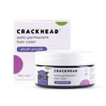 Crackhead Vibrant Semi-Permanent Hair Color, Naturally Beautiful Hair, Purple Color, 100 gm