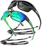 WEAROYO Polarized Sports Sunglasses for Men Women,Fishing Driving Rectangular Goggles UV400 Protection