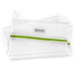 Heritage Park Fine Mesh Laundry Bags - Micro Mesh for Safely Washing Delicates - Gusseted Bottom for Extra Space, Hidden Zipper, and Convenient Hanging Loop - Pack of 2 Small (15" x 18")