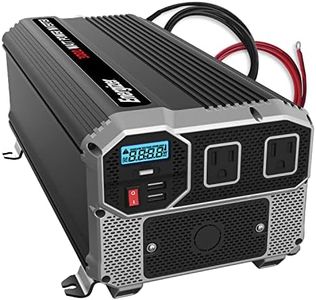 Energizer Power Inverter 12V to 240V, Modified Sine Wave Car Inverter, Dual 240 Volts UK/British AC Outlets, DC to AC Converter with Installation Kit Included - SGS CE Approved. (3000 Watts/USA)