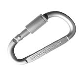 BHOOLU&GOOLU D Shaped Locking Carabiner Snap Hook Key Chain for Travel and Luggage Accessory- (4 pcs/Set)