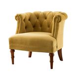 Jennifer Taylor Home Katherine Tufted Accent Chair, Gold Large