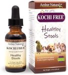 Amber NaturalZ Kochi Free Herbal Supplement for Dogs, Cats, Birds, Guinea Pigs, and Rabbits | Pet Herbal Supplement for Healthy Stool Support | 1 Fluid Ounce Glass Bottle | Manufactured in The USA