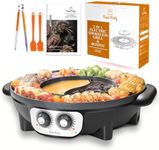 Food Party 2 in 1 Electric Smokeless Grill and Hot Pot