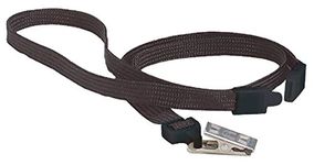 GBC Swingline ID Lanyard, Breakaway Lanyard with Bulldog Clip, BadgeMates, Black, Pack of 10 (3747551)