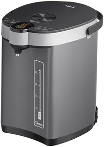 MIDEA Hot Water Dispenser, 5L 316 Stainless Electric Hot Water Dispenser w/Digital Display & Child Lock, Adjustable 6 Temperatures Water Boiler and Warmer for Tea, Coffee and Baby Formula, 1600W