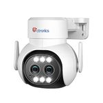 ctronics Dual Lens Security Camera Outdoor WiFi with 6x Hybrid Zoom, 1080P PTZ CCTV Camera Outdoor, Human Detection, Auto Tracking with Auto Zoom, Color Night Vision, 2-way Talk, 24/7 Recording