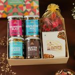 Omay Foods Wonderful Delights Diwali Gift Box I Diwali Gifts I Dry-Fruits, Healthy Snacks, Chocolate I Corporate Gift Hamper I Diwali Dry Fruit Gift Pack I Diwali Gift Hamper I Premium Diwali Gift Box I Festive Hamper