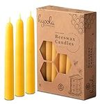 Hyoola Beeswax Taper Candles 12 Pac