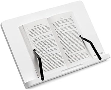 Navaris Porte-Livre - Support Universel 33 x 24 cm en Bambou pour Livre de Cuisine Tablette liseuse - Pupitre de Lecture pour Table Bureau