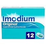 Imodium Original Capsules For Effective Relief From Diarrhoea In Just One Dose Diarrhoea Relief Capsules, White, Tablets, 12 Count