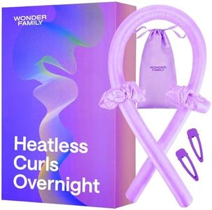 Heatless Curls Overnight Blowout Rods - No Heat Curls Overnight - Heatless Blowout Rods - Satin Heatless Curling Set - Overnight Heatless Curls - Soft Curlers To Sleep In - Heatless Curl