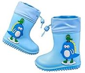 Panegy Boys Girls Wellies Toddler Rain Boots Kids Anti-Slip Wellington Boots Waterproof Rubber Rain Shoes