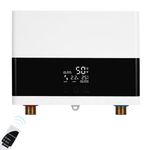 Mini Instant Water Heater 6000W Electric Tankless Water Heater with Remote Control Instant Electric Water Heater Under Sink Constant Temperature Digital Display for Home Kitchen Bathroom Indoor 230V
