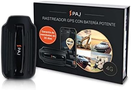 PAJ GPS Power Finder 4G - Localizador GPS con Imán para Coches, Otros Vehículos y Maquinaria - Seguimiento en Tiempo Real, Historial de Rutas y Alarmas - Batería de hasta 90 Días (Modo Espera)